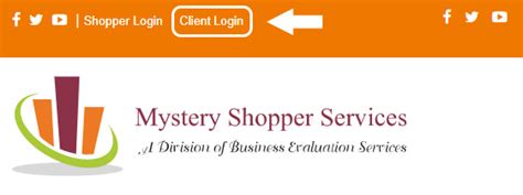 Log in Mystery Shopper .